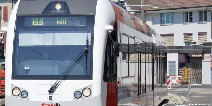 Frauenfeld-Wil-Bahn - Perronerhöhung Frauenfeld, Marktplatz